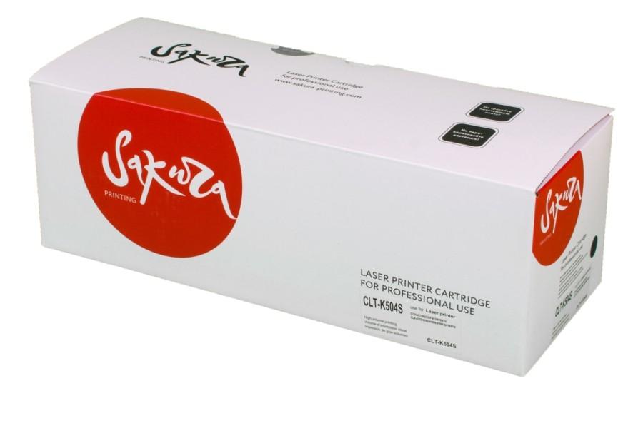 Картридж Sakura CLTK504S для Samsung, черный, 2500 к.